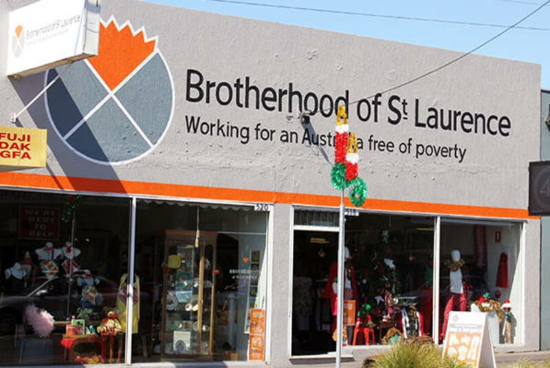 Street view image of the front of the Brotherhood of St Laurence shop in Bentleigh