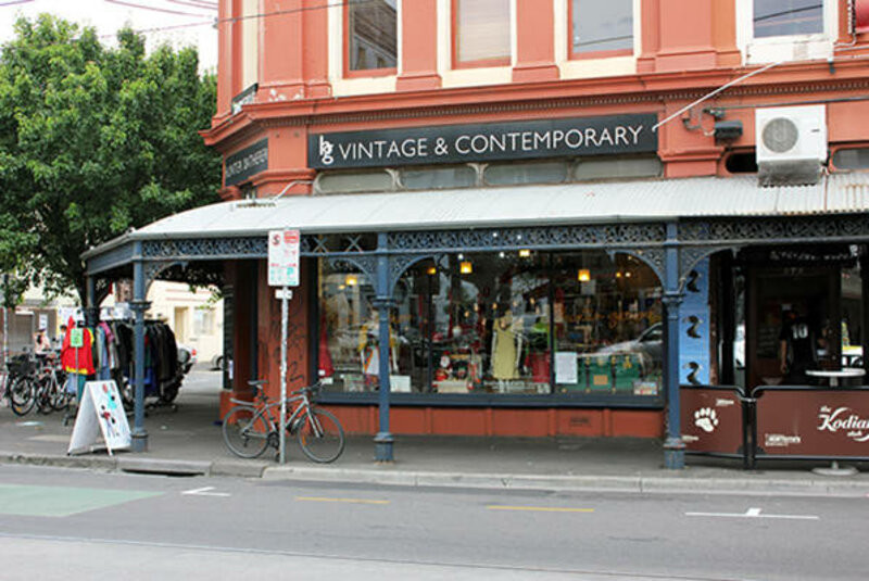 Street view of the front of the hunter gatherer store in Fitzroy
